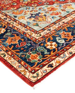 Serapi, One-of-a-Kind Hand Knotted Runner Rug, Orange