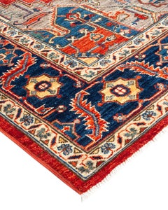 Serapi, One-of-a-Kind Hand Knotted Runner Rug, Orange