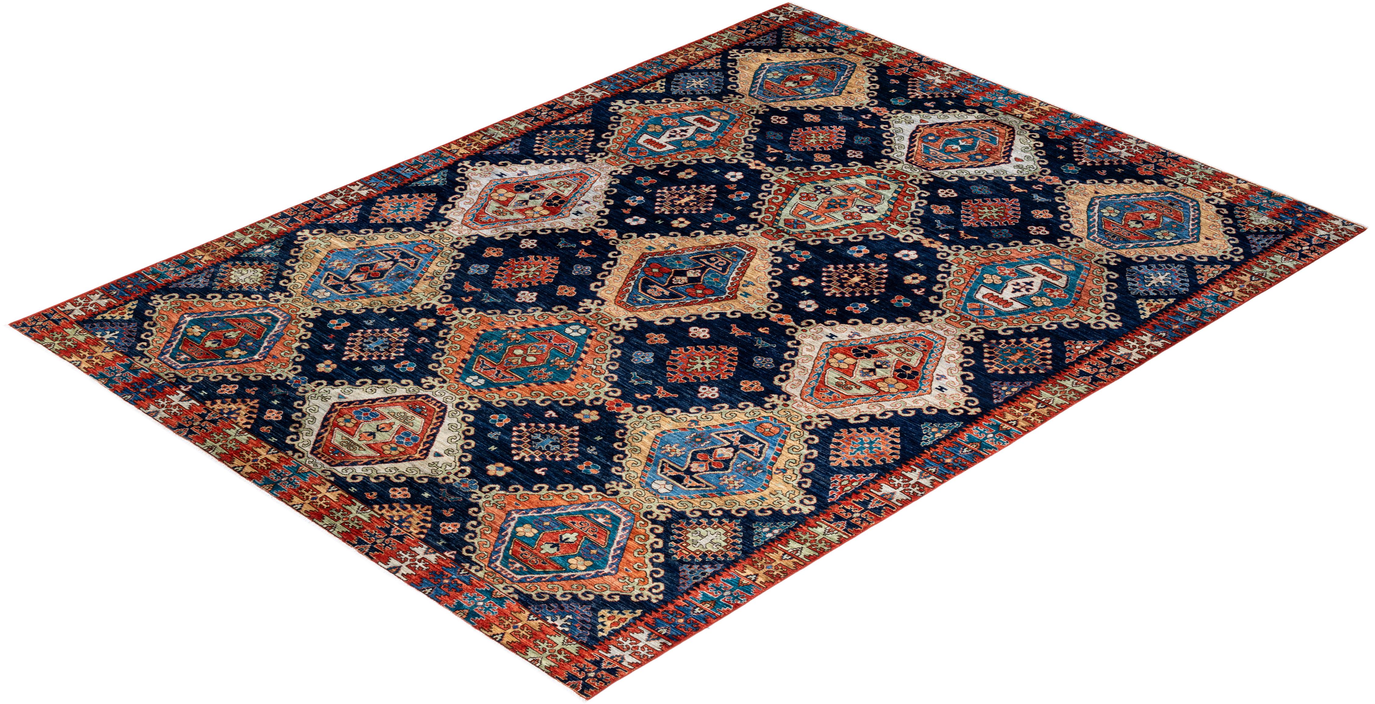 Serapi, One-of-a-kind Hand-Knotted Runner Rug, Orange In New Condition In Norwalk, CT