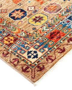 Serapi, One-of-a-kind Hand Knotted Runner Rug, Yellow