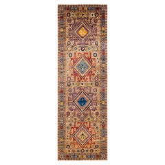 Serapi, One-of-a-kind Hand Knotted Runner Rug, Yellow