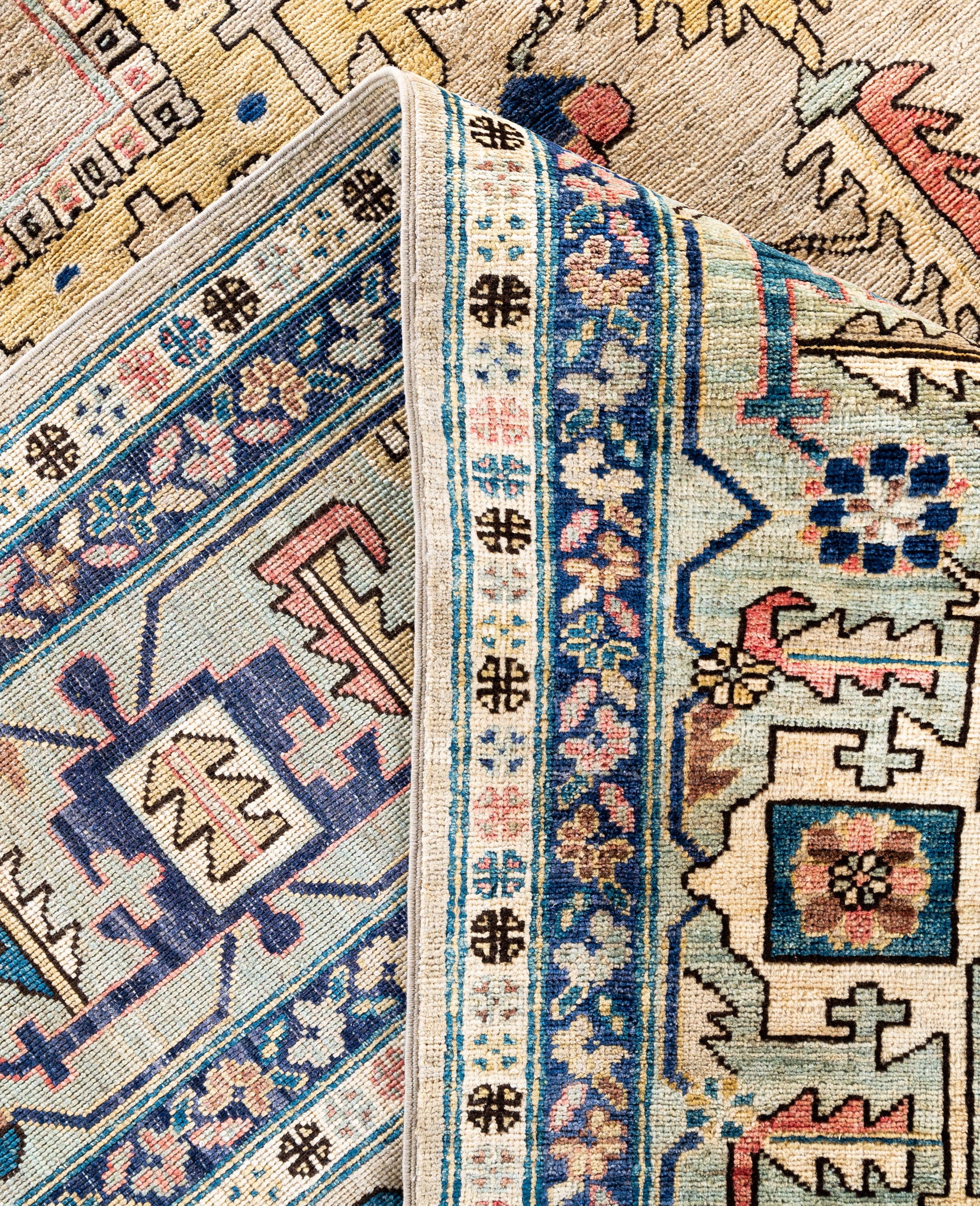 XXIe siècle et contemporain Serapi Tapis unique en laine beige 10' 2