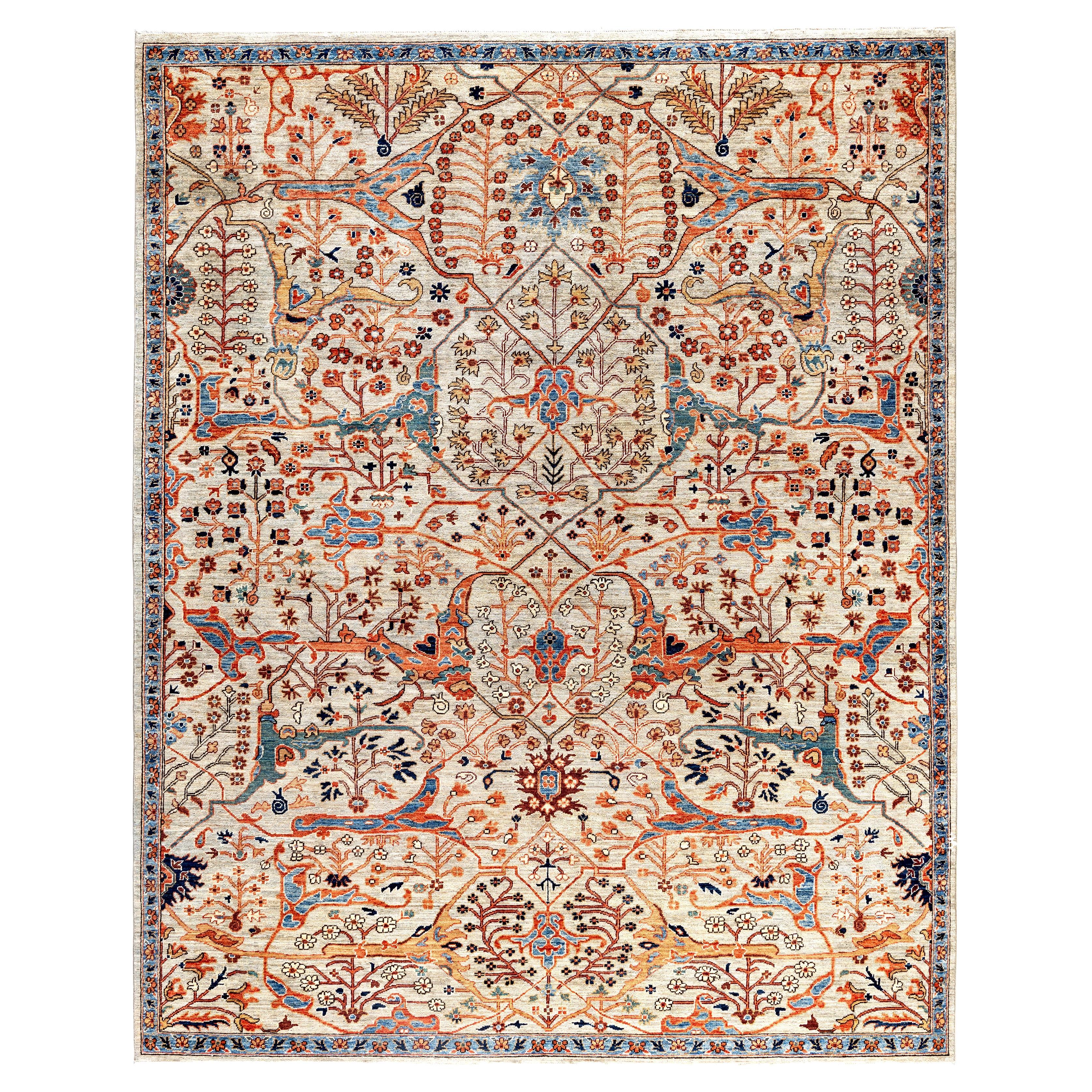Alfombra de lana única Serapi Beige 7' 11" x 9' 11"