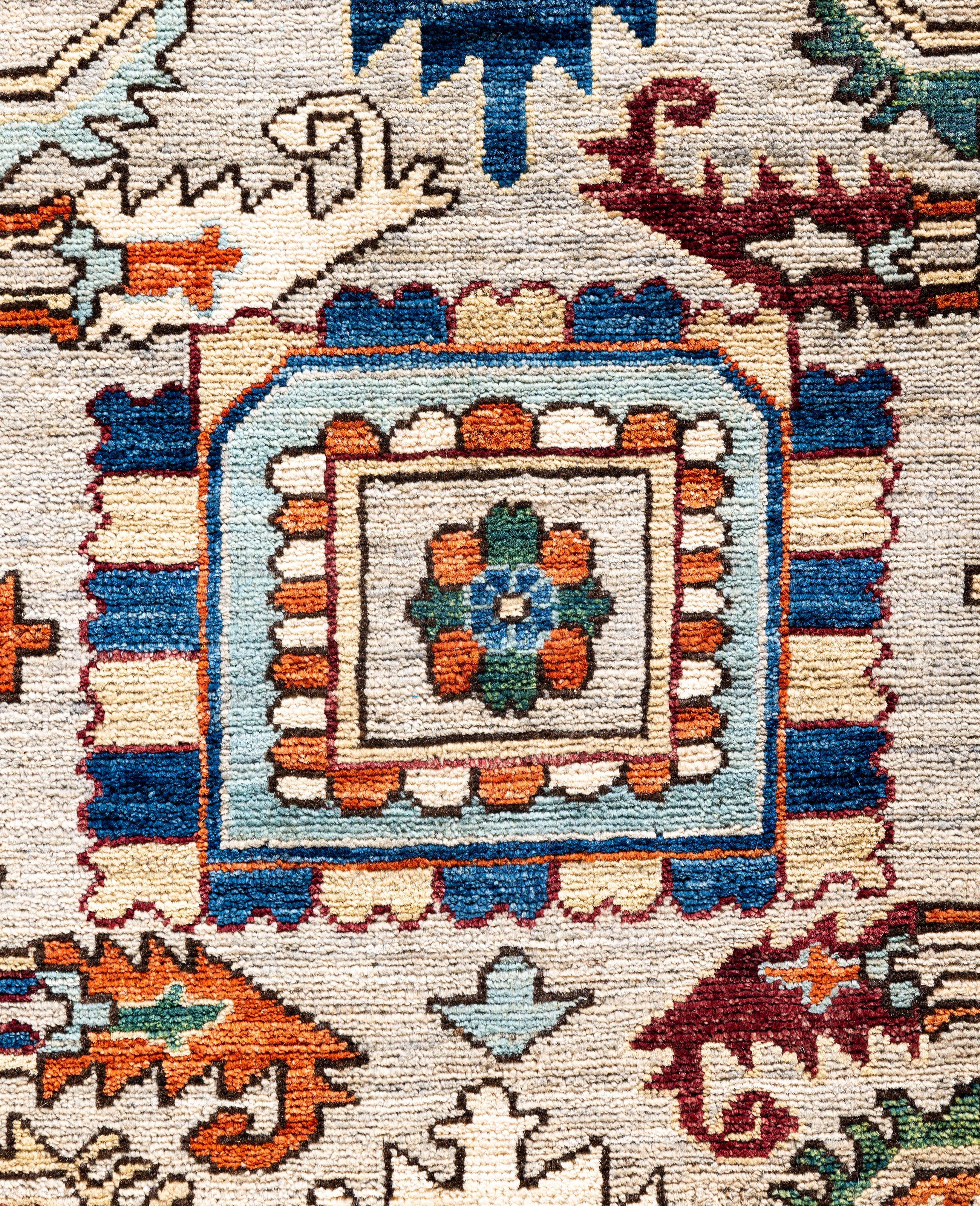 Alfombra de lana única Serapi Beige 7' 11