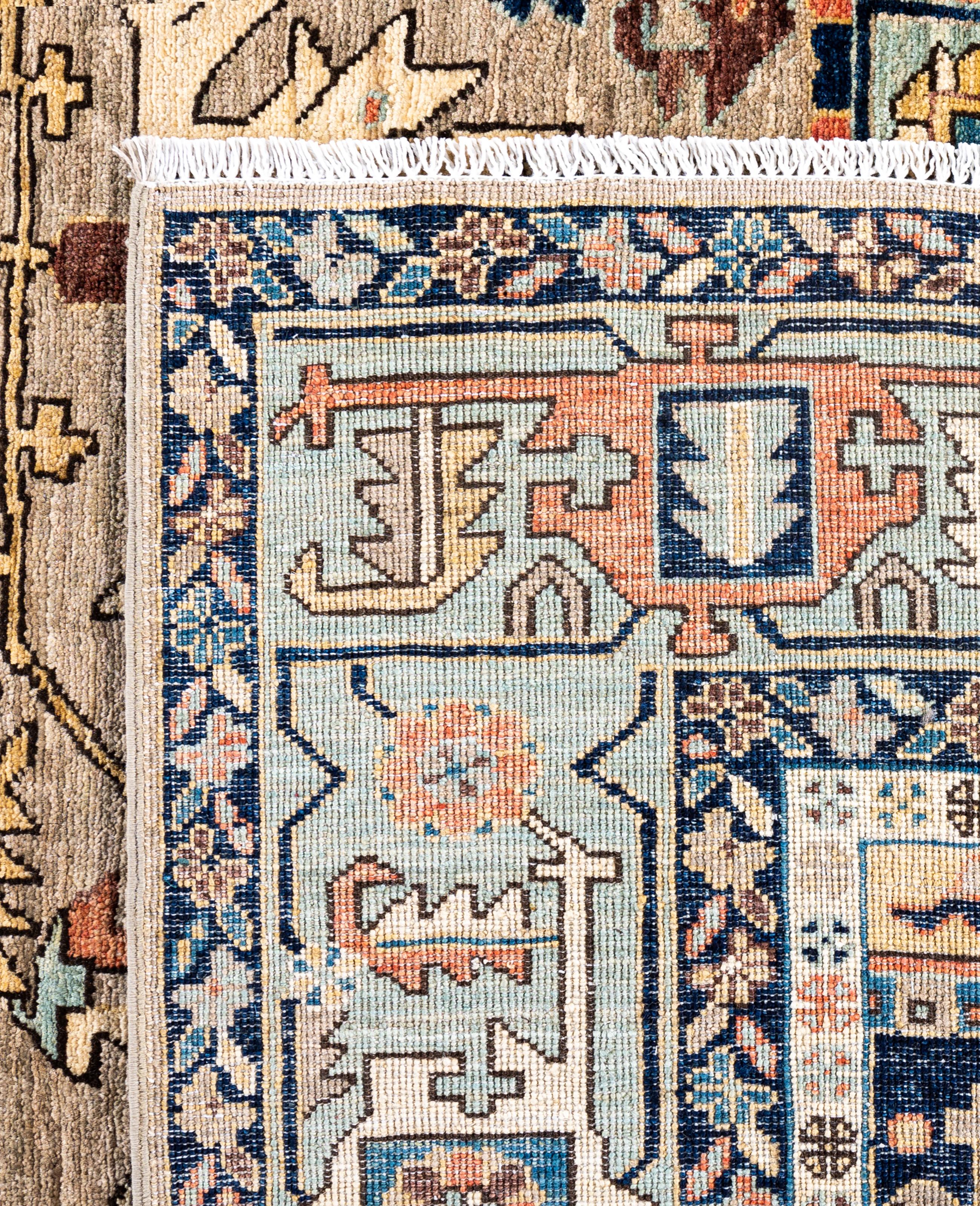 Serapi One-of-a-Kind Wool Beige Area Rug 8' 0