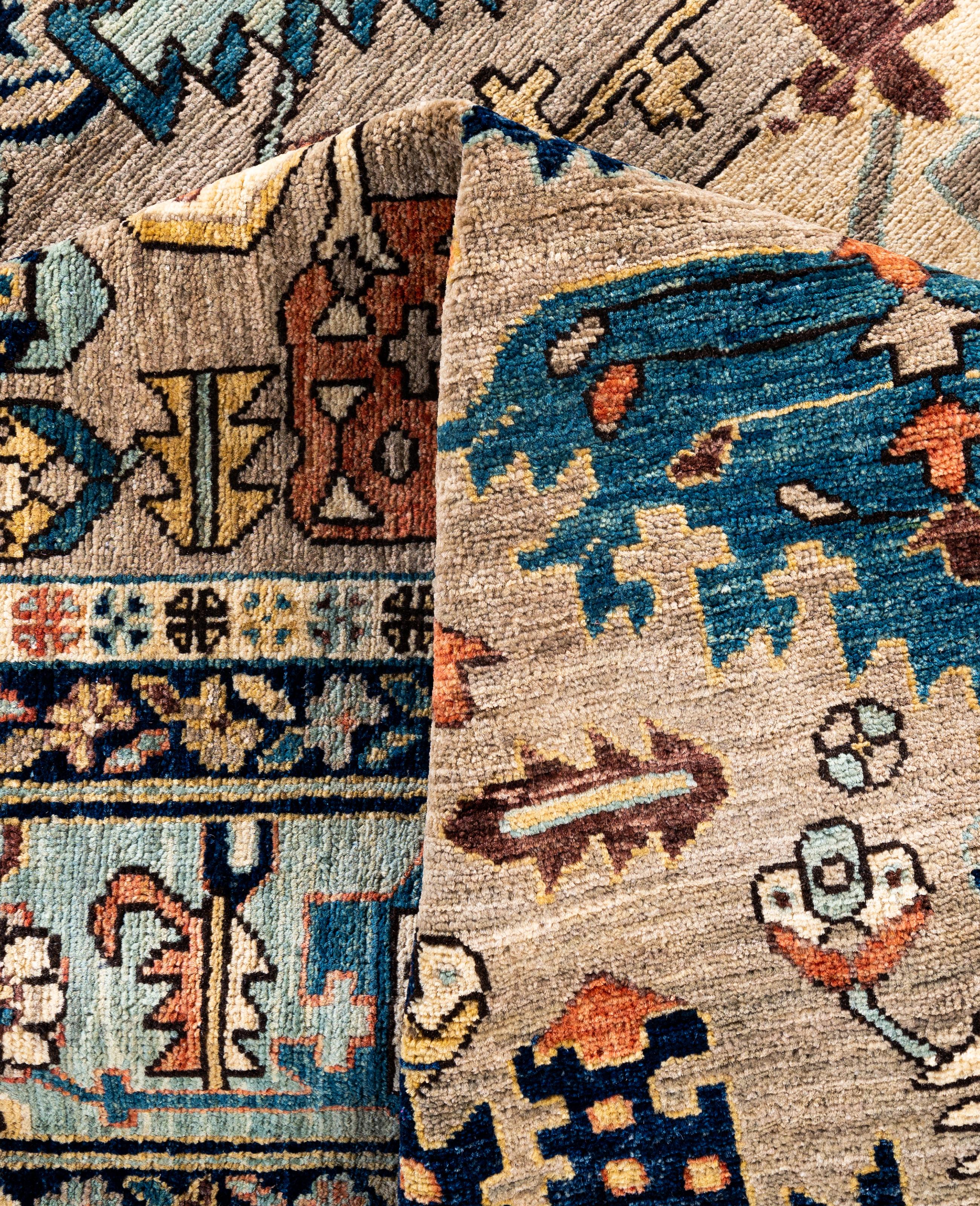 Serapi One-of-a-Kind Wool Beige Area Rug 8' 0