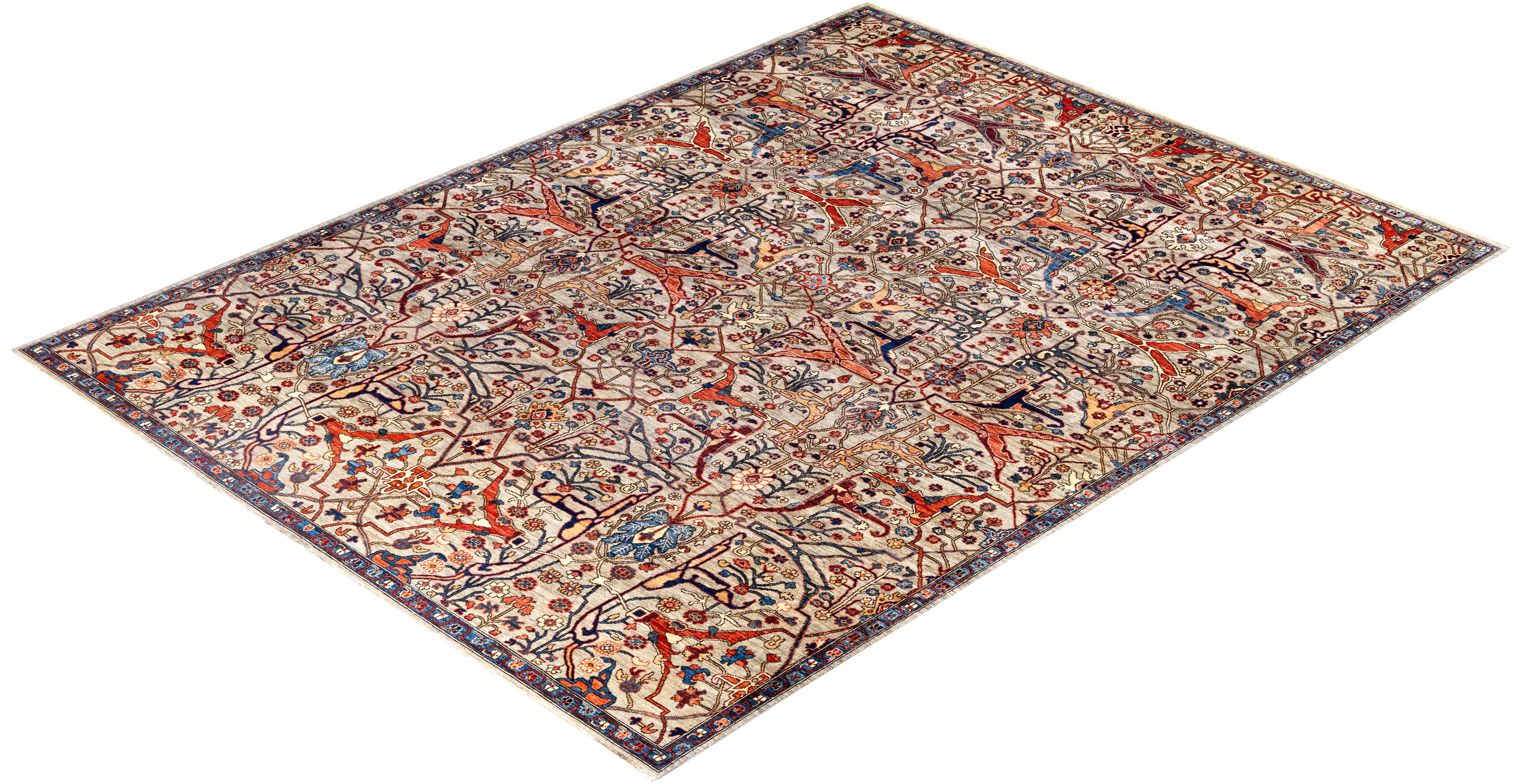 Serapi One-of-a-Kind Wolle Beige Bereich Teppich 8' 10