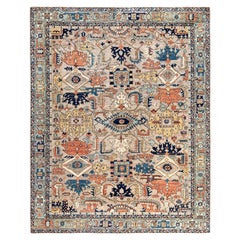 Alfombra de lana única Serapi Beige 8' 2" x 10' 2"