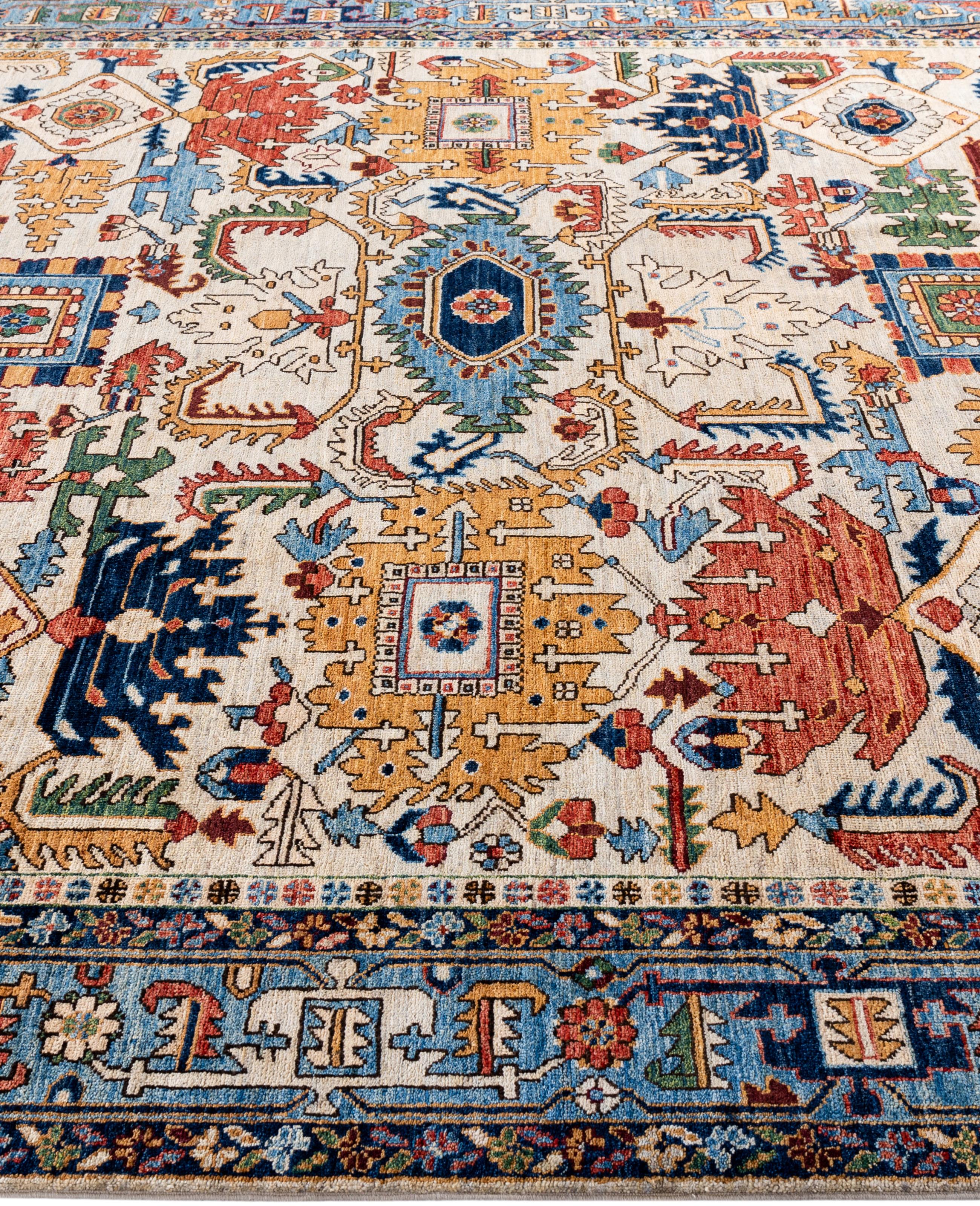 Serapi One-of-a-Kind Wolle Beige Bereich Teppich 8' 3