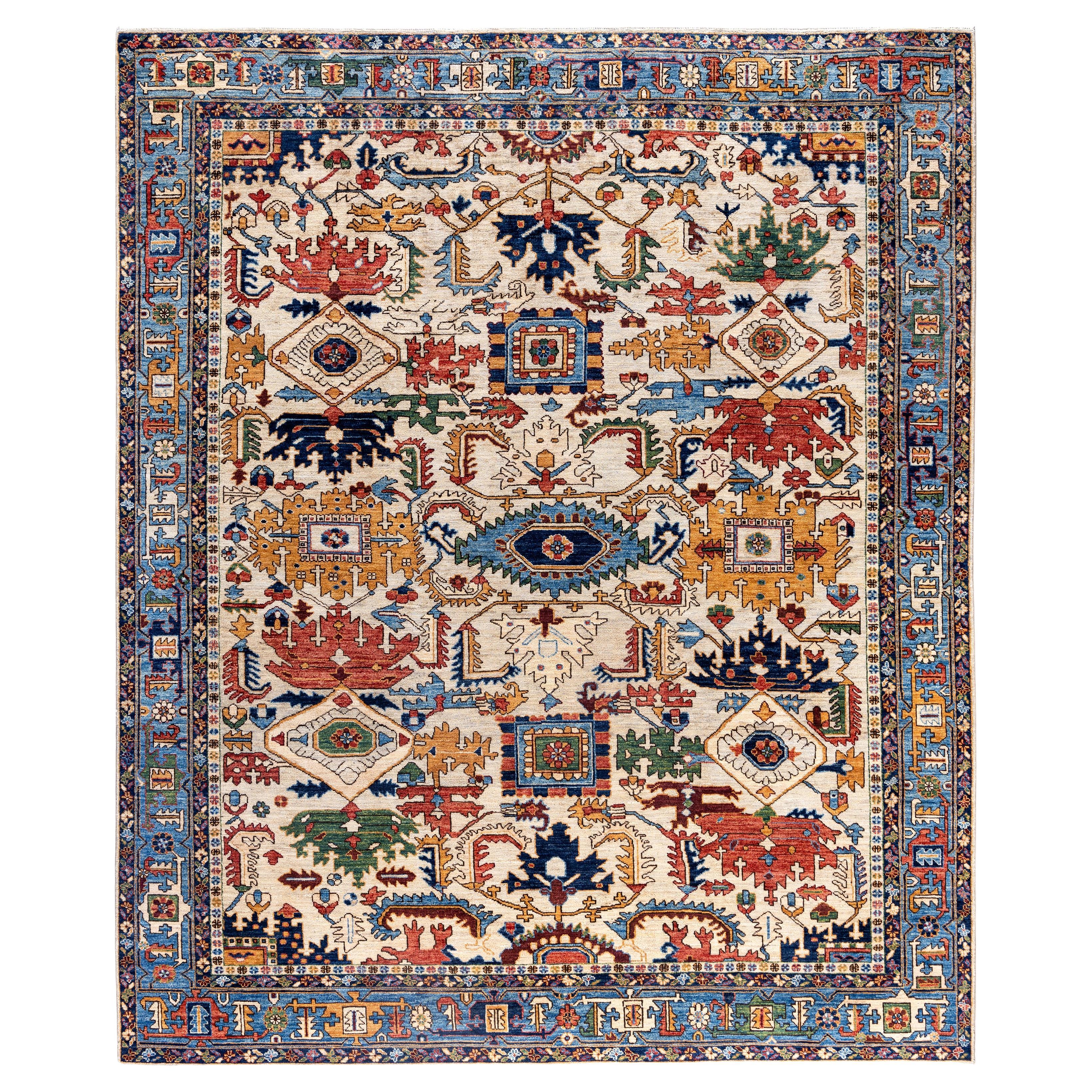 Alfombra de lana única Serapi Beige 8' 3" x 10' 0"