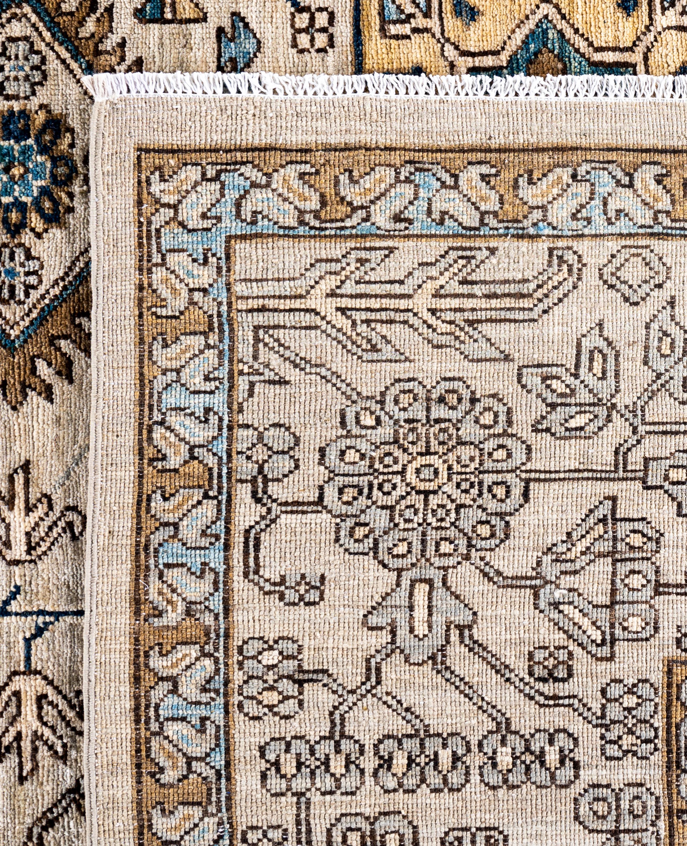 Serapi One-of-a-Kind Wolle Beige Bereich Teppich 9' 0