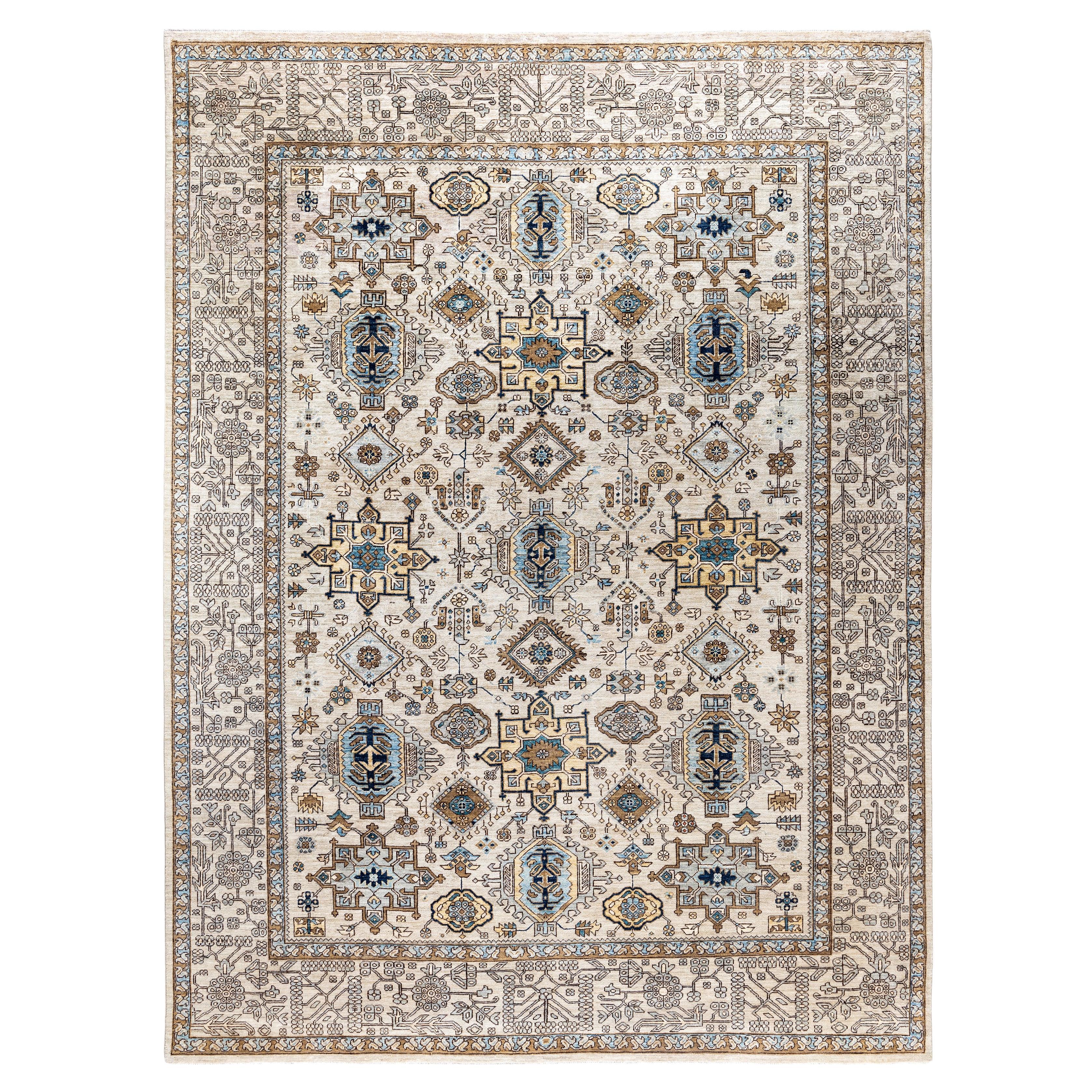 Serapi One-of-a-Kind Wolle Beige Bereich Teppich 9' 0" x 12' 0"