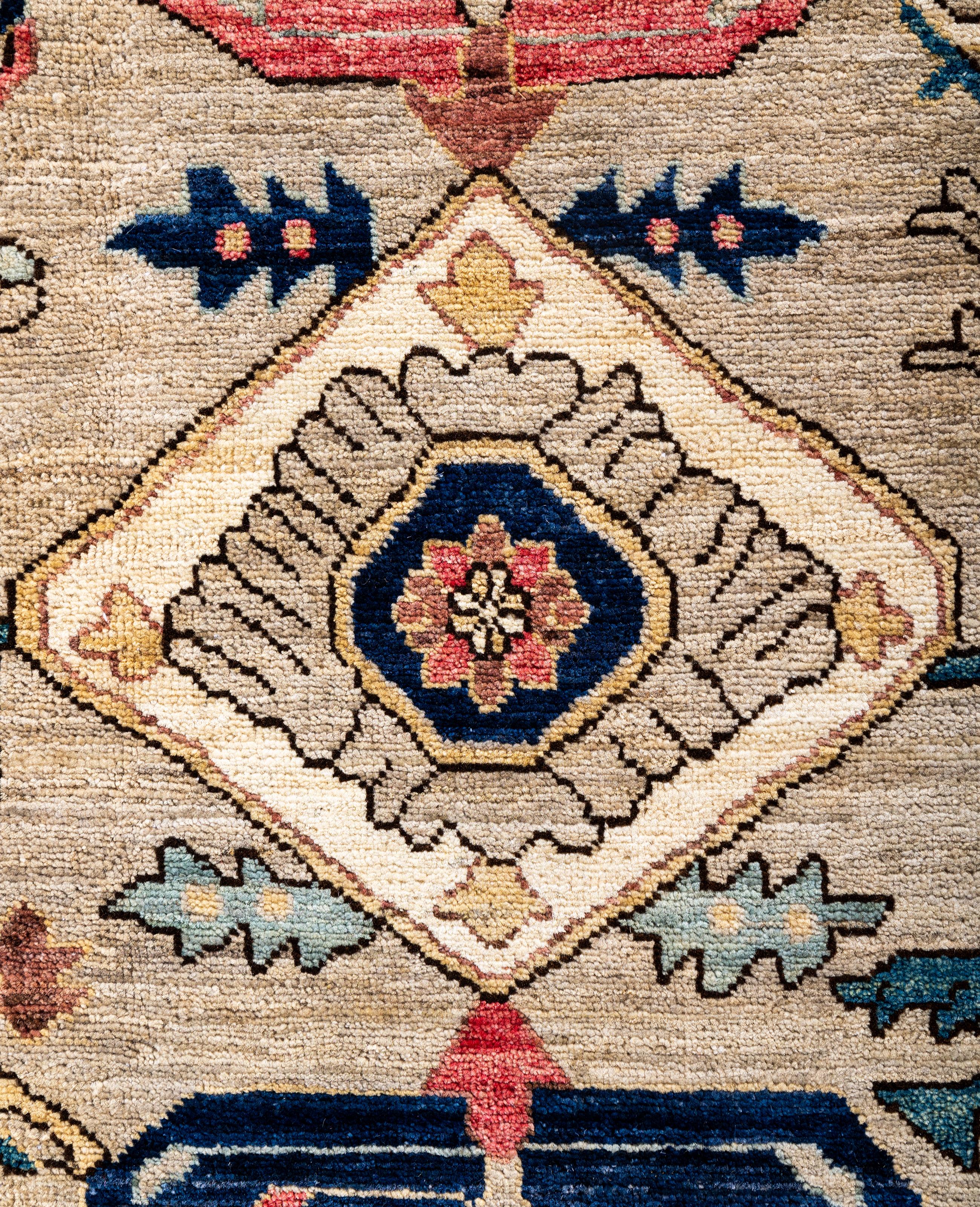 Serapi One-of-a-Kind Wolle Beige Bereich Teppich 9' 1