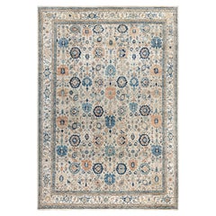 Serapi One-of-a-Kind Wool Beige Area Rug 9' 9" x 14' 0"