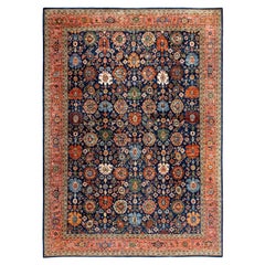 Serapi One-of-a-Kind Wool Blue Area Rug 10' 0" x 13' 10"