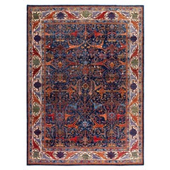 Serapi One-of-a-Kind Wool Blue Area Rug 10' 0" x 13' 10"