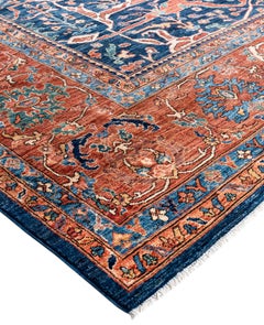 Serapi One-of-a-Kind Wool Blue Area Rug 10' 0" x 13' 8"