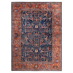 Serapi One-of-a-Kind Wool Blue Area Rug 10' 0" x 13' 8"