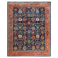 Serapi One-of-a-Kind Wool Blue Area Rug 8' 2" x 10' 1"