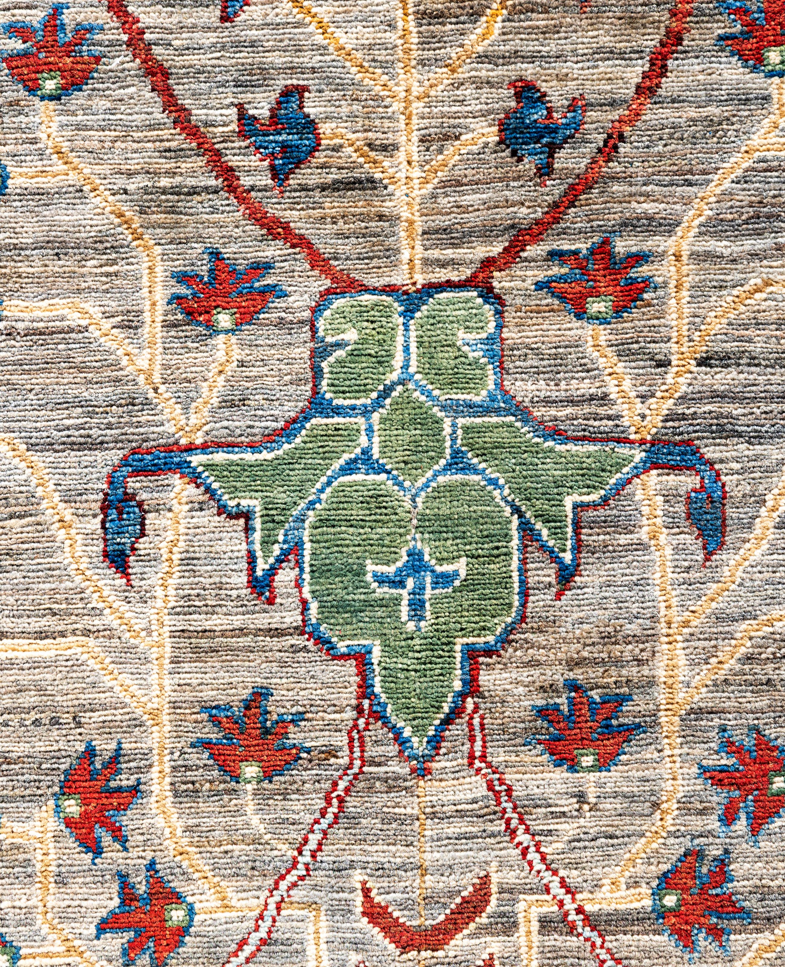 Pakistani Serapi One-of-a-Kind Wool Brown Area Rug 10' 2