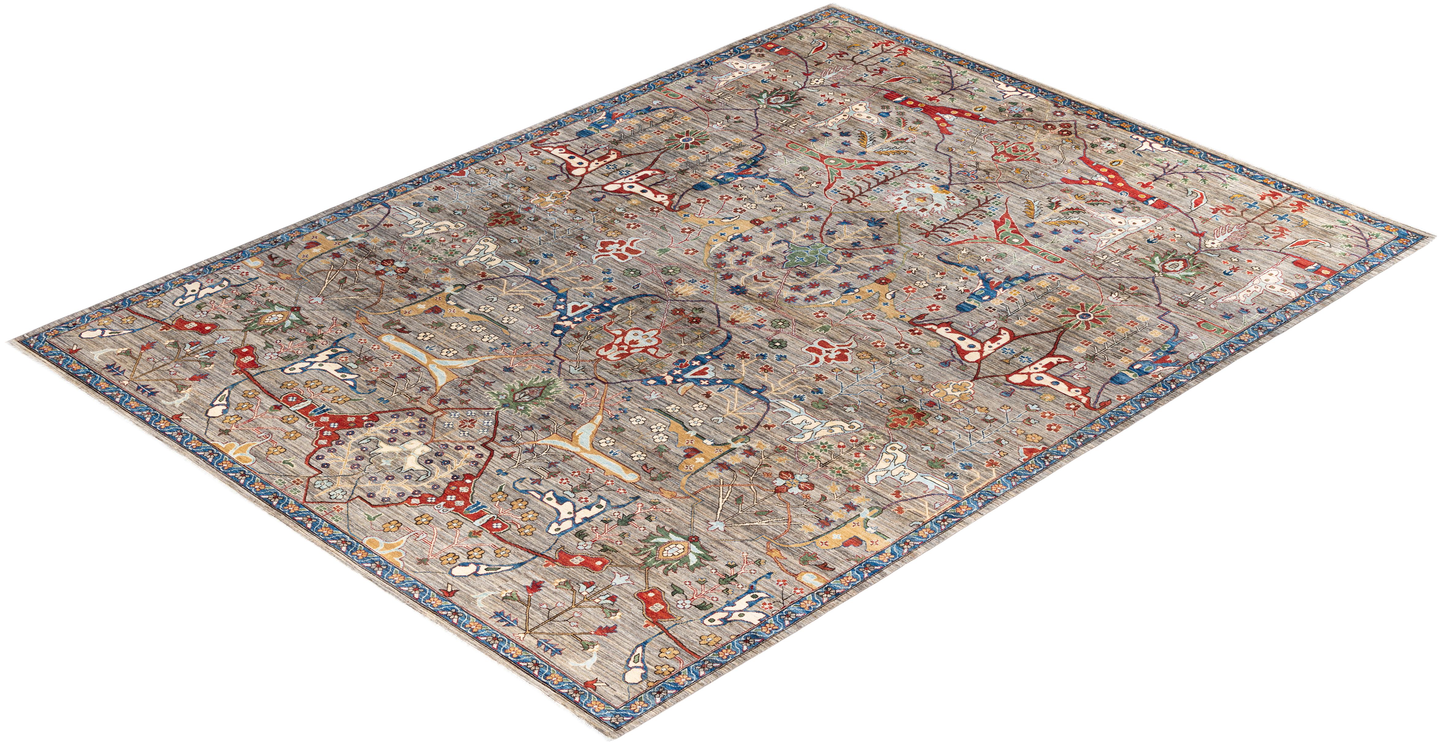 Serapi One-of-a-Kind Wool Brown Area Rug 10' 2
