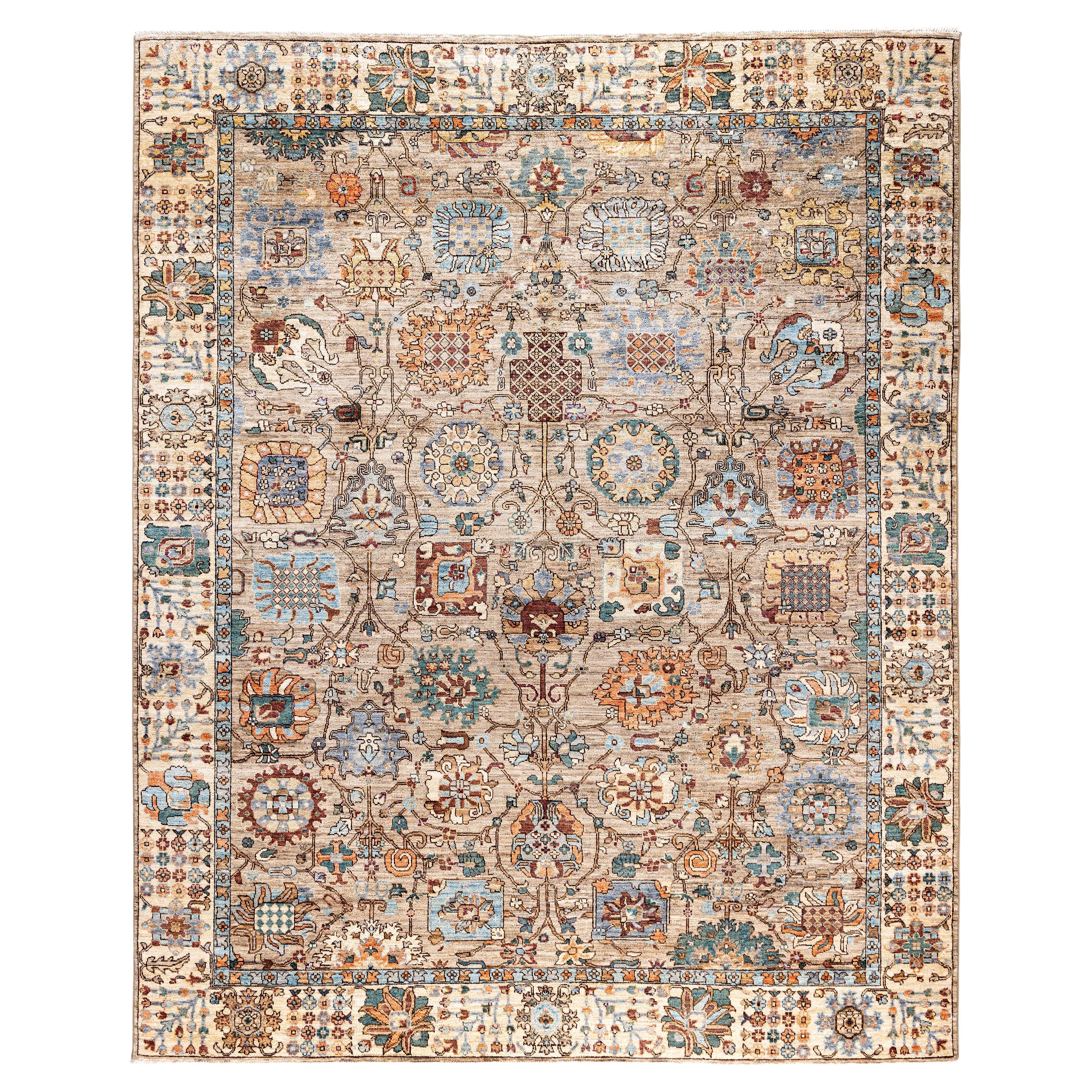 Serapi One-of-a-Kind Wool Brown Area Rug 8' 0" x 9' 10"