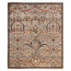 Serapi One-of-a-Kind Wool Brown Area Rug 8' 1" x 9' 9"