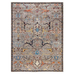 Serapi One-of-a-Kind Wool Brown Area Rug 8' 10" x 11' 10"
