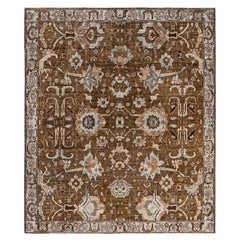 Serapi One-of-a-Kind Wool Brown Area Rug 8' 2" x 9' 9"