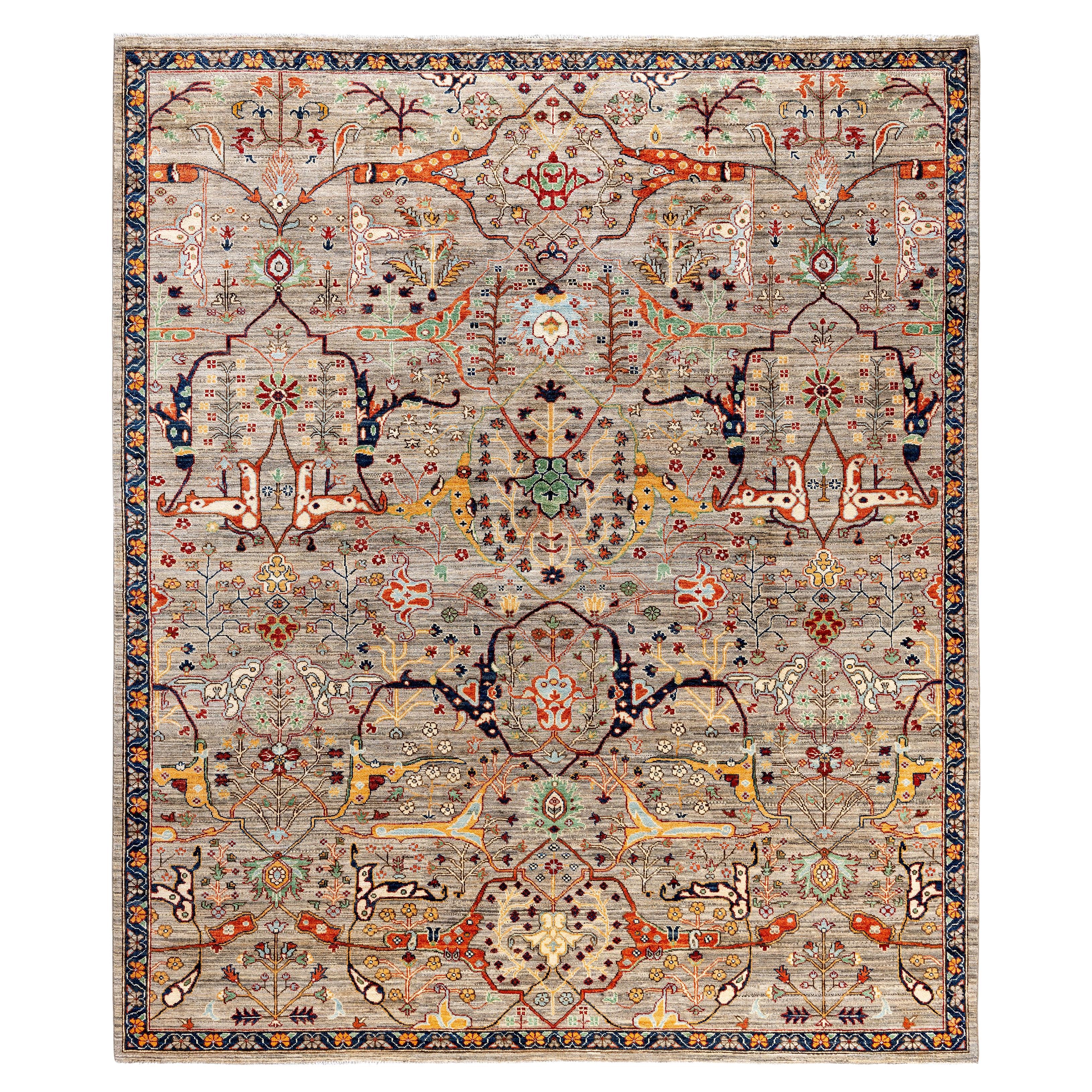 Serapi One-of-a-Kind Wool Brown Area Rug 8' 3" x 9' 10"