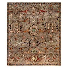 Serapi One-of-a-Kind Wool Brown Area Rug 8' 3" x 9' 9"