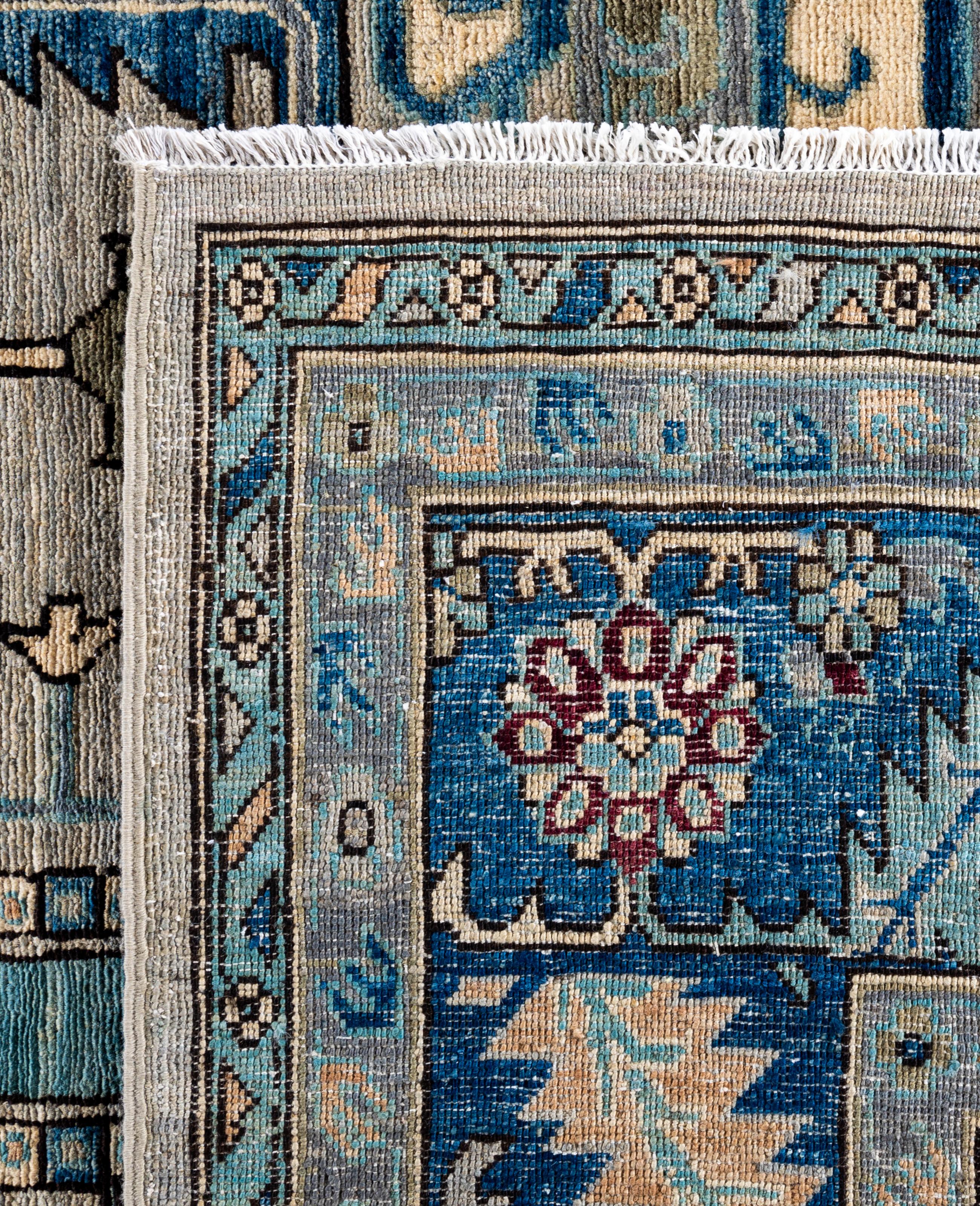 Serapi One-of-a-Kind Wool Gray Area Rug 10' 0