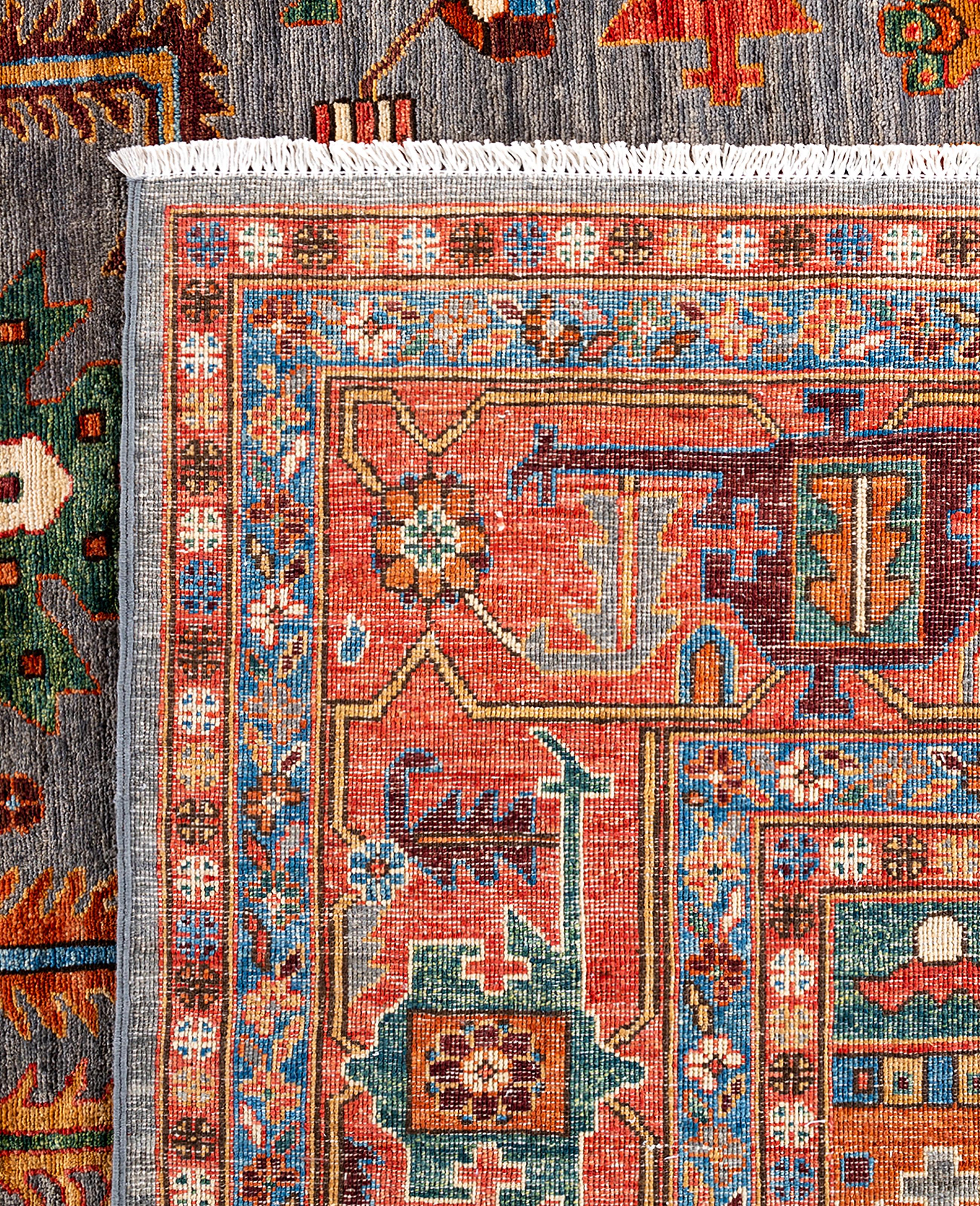 Serapi One-of-a-Kind Wool Gray Area Rug 10' 0