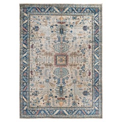 Serapi One-of-a-Kind Wool Gray Area Rug 10' 0" x 13' 10"