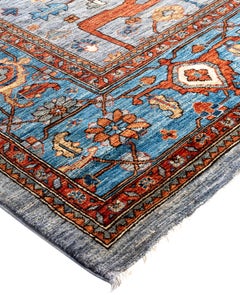 Serapi One-of-a-Kind Wolle Grau Bereich Teppich 10' 2" x 14' 0"