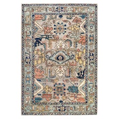 Serapi One-of-a-Kind Wolle Gray Bereich Teppich 4' 1" x 5' 11"