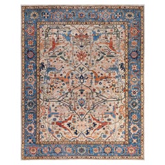 Serapi One-of-a-Kind Wool Gray Area Rug 7' 10" x 9' 9"