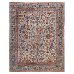 Serapi One-of-a-Kind Wolle Grau Bereich Teppich 8' 0" x 9' 11"