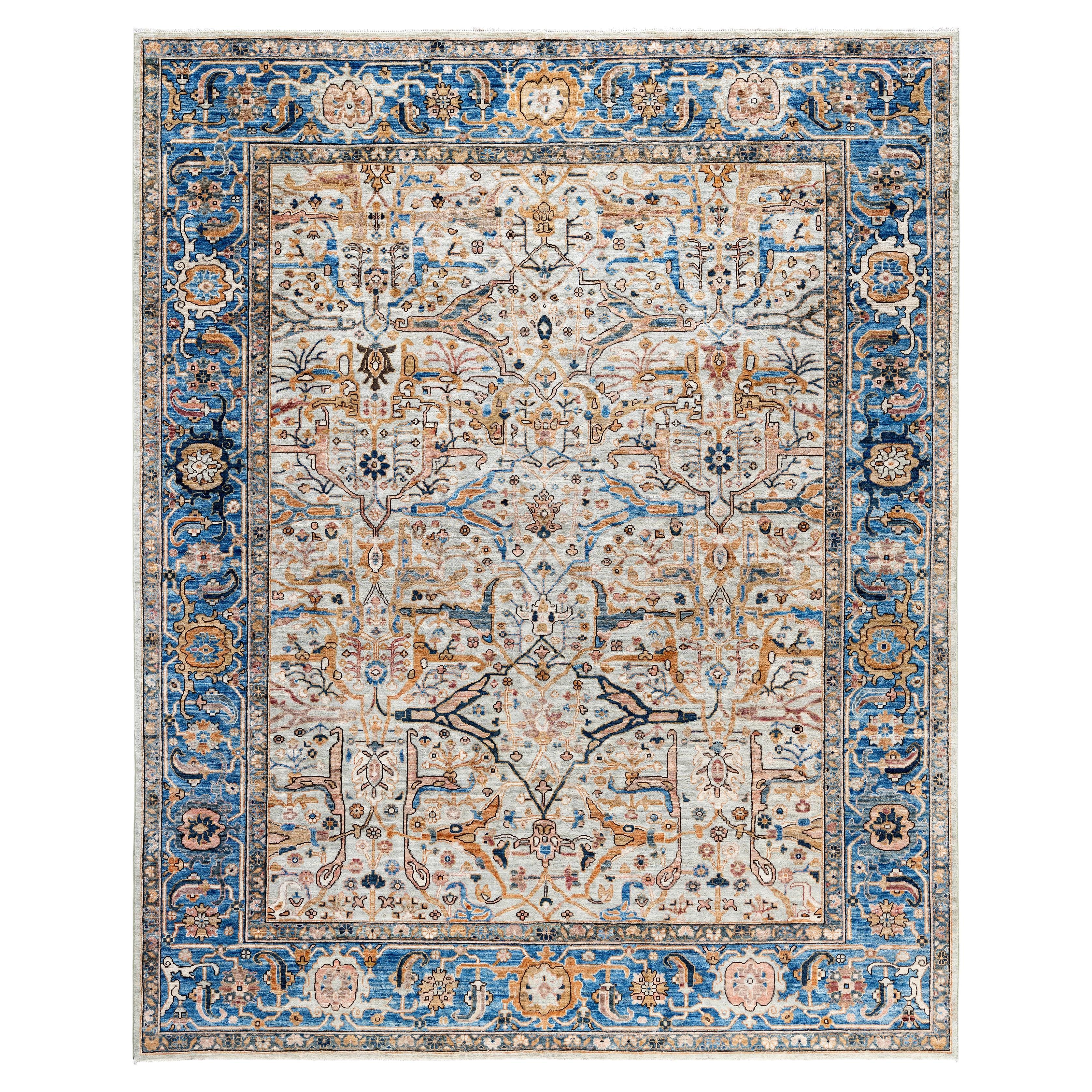 Serapi One-of-a-Kind Wolle Grau Bereich Teppich 8' 0" x 9' 9"