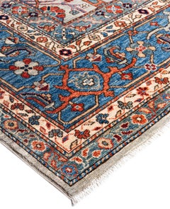 Serapi One-of-a-Kind Wolle Gray Bereich Teppich 8' 1" x 9' 11"