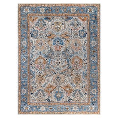 Serapi One-of-a-Kind Wool Gray Area Rug 8' 11" x 11' 10"