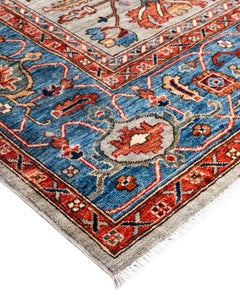 Serapi One-of-a-Kind Wool Gray Area Rug 8' 2" x 10' 1"