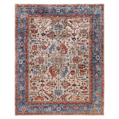 Serapi One-of-a-Kind Wool Gray Area Rug 8' 2" x 10' 1"