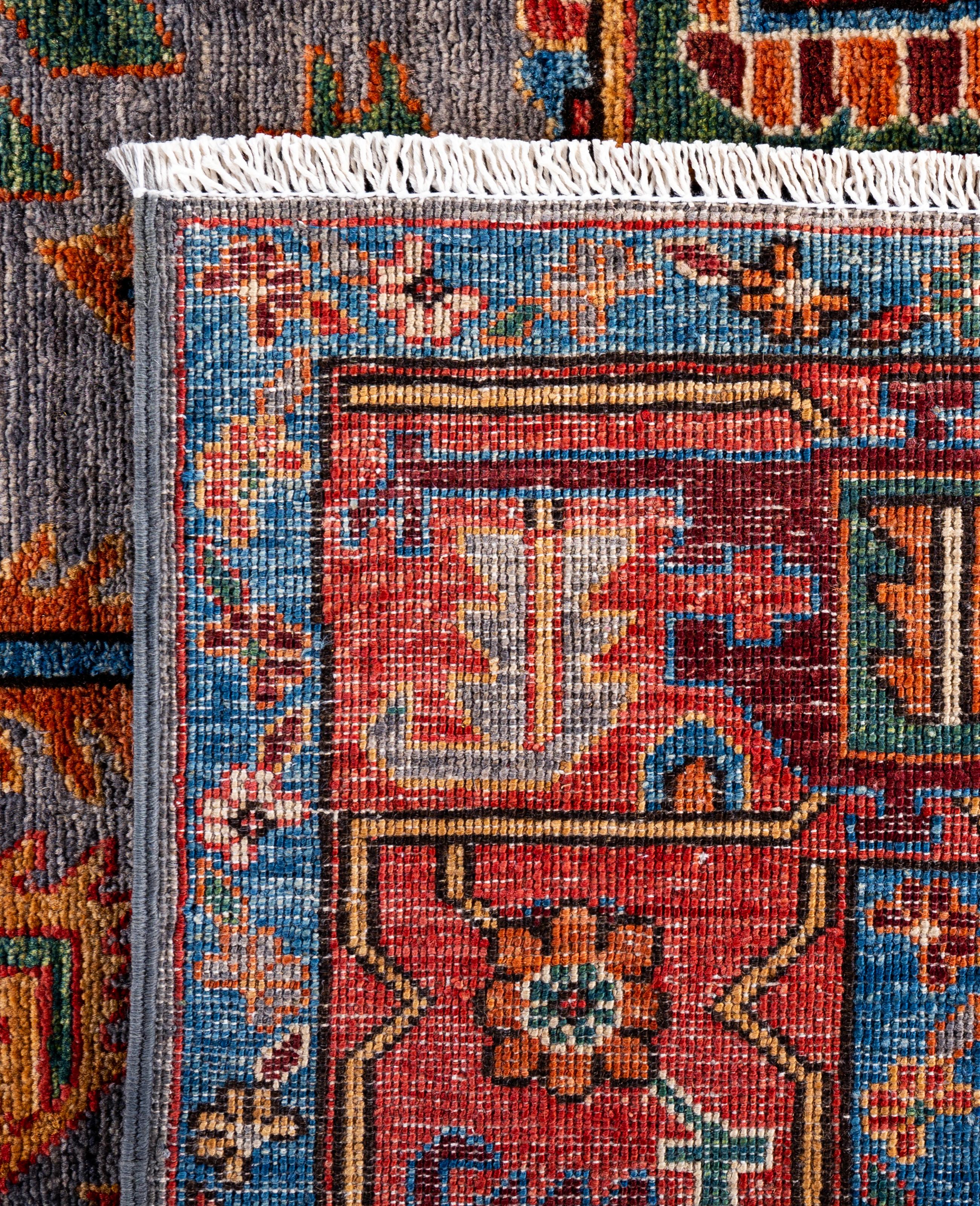 Serapi One-of-a-Kind Wool Gray Area Rug 8' 2