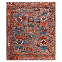 Serapi One-of-a-Kind Wolle Grau Bereich Teppich 8' 2" x 9' 9"