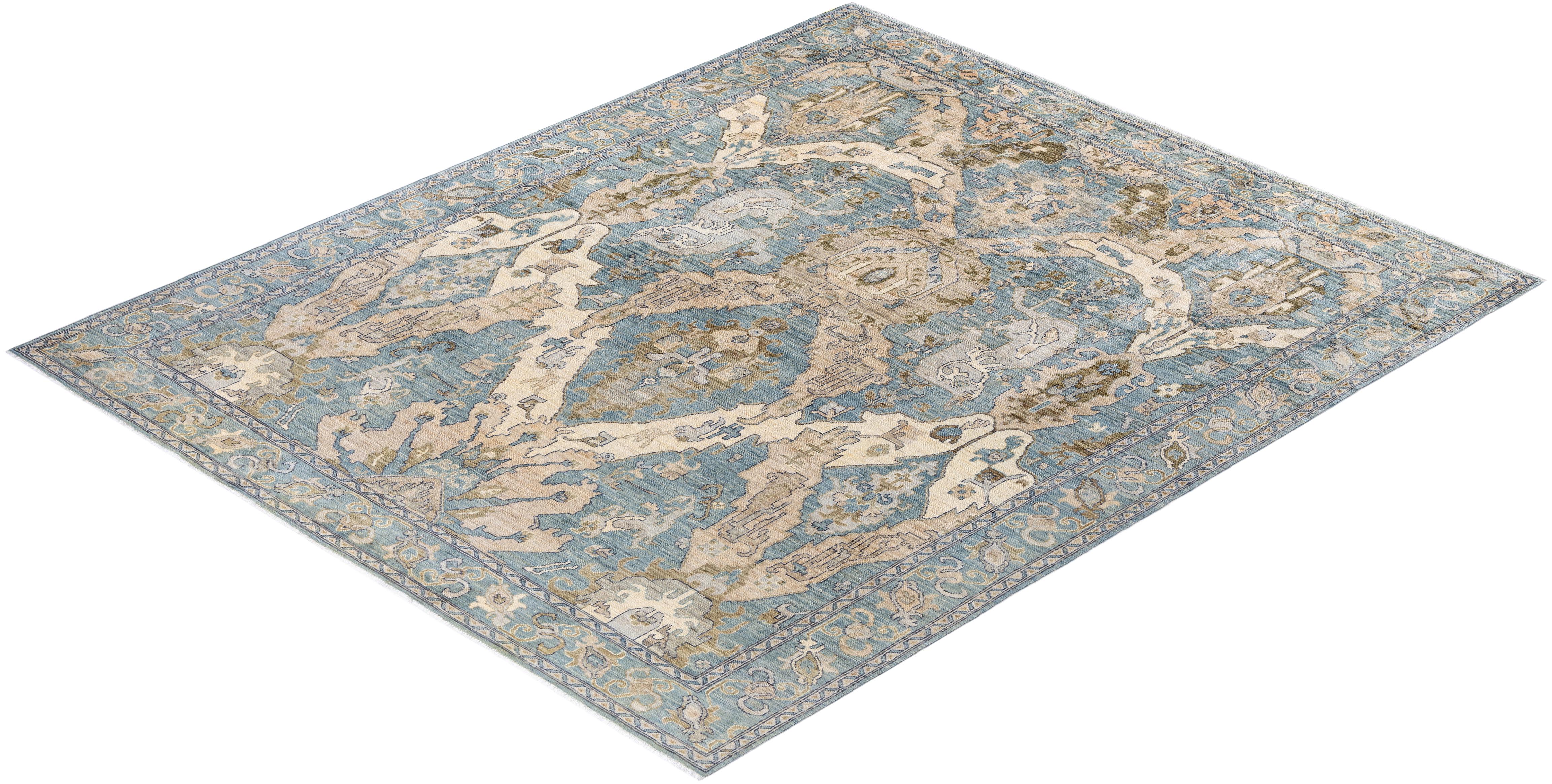 Serapi One-of-a-Kind Wolle Gray Bereich Teppich 8' 3
