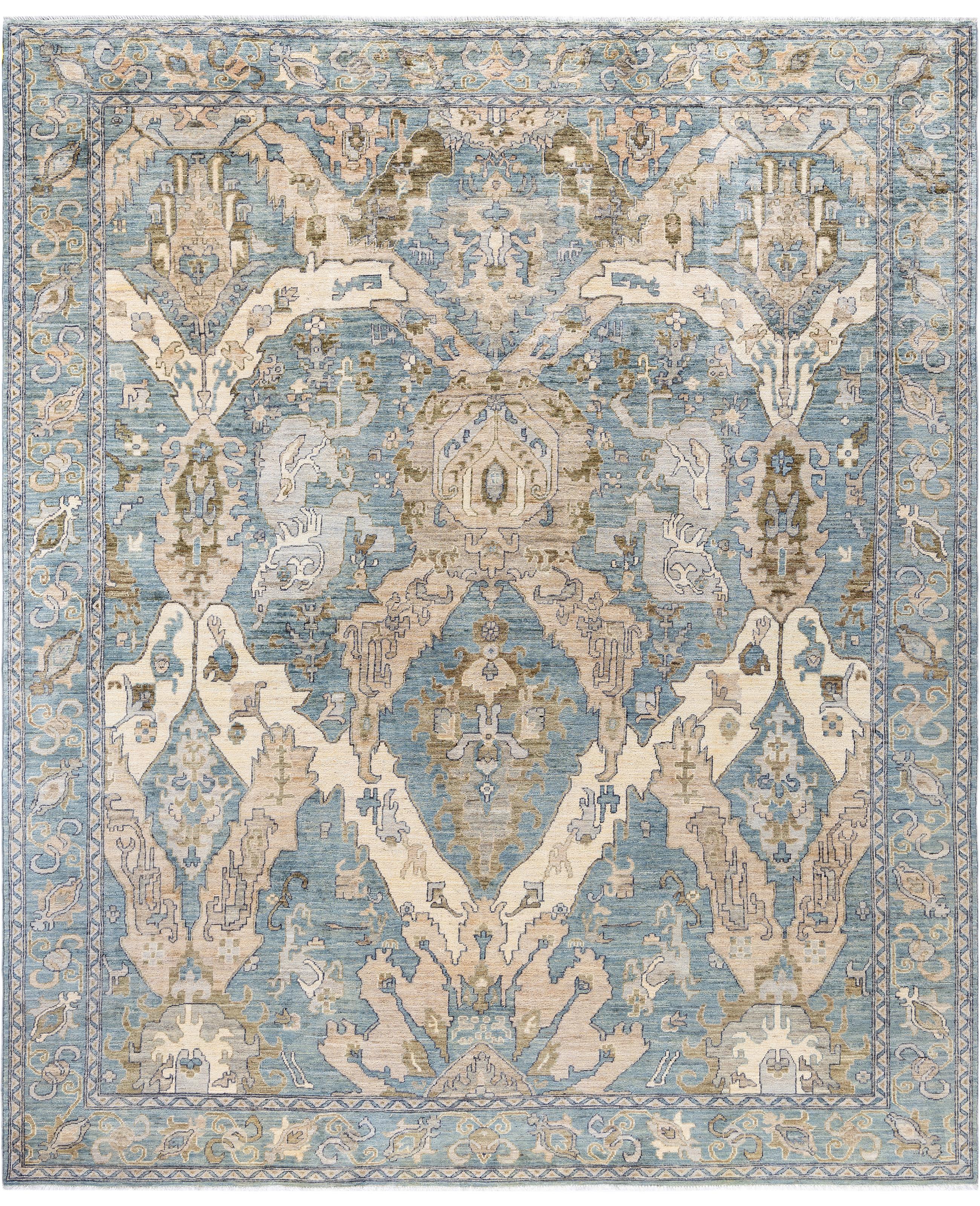 Serapi One-of-a-Kind Wolle Gray Bereich Teppich 8' 3" x 9' 11" im Angebot
