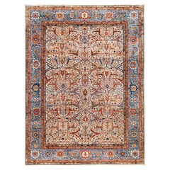 Serapi One-of-a-Kind Wool Gray Area Rug 9' 0" x 11' 10"