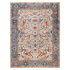 Tappeto Serapi One-of-a-Kind Wool Gray Area Rug 9' 0" x 11' 10"