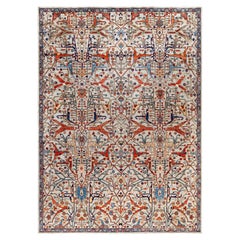 Serapi One-of-a-Kind Wolle Grau Bereich Teppich 9' 0" x 12' 3"